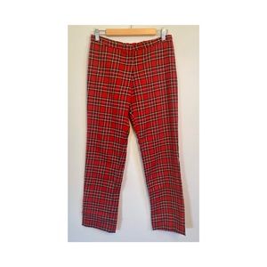 Retro Plaid Women's Dress Pants